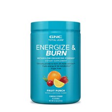 GNC Lean Energize Burn 지엔씨 토탈 린 에너지 과일 펀치 276g, 1개