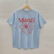 [국내정품] 마르디메크르디 TSHIRT FLOWERMARDI 반팔 티셔츠 SKY RED