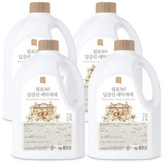 쉼표365 딥클린 대용량 세탁세제 일반 드럼 겸용 액체 액상 세탁 세제, 4개, 3L