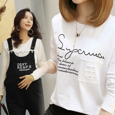 리키스컴퍼니 임부 멜빵바지 뒷지퍼 면탈 화장실 봄가을 바디슈트 배 받침 트렌드 엄마
