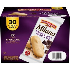 [미국직배송]페퍼리지 팜 밀라노 다크 초콜렛 초대용량 30개입 630g Pepperidge Farm Milano Cookies 30pack, 1개