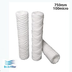 바운드필터 이물질제거 750mm 100micro 25개 마이크로필터 이물질제거필터 정수처리필터 정수기필터 수처리필터 전처리필터