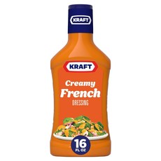 Kraft Creamy French Salad Dressing (16 fl oz Bottle) 크래프트 크리미 프렌치 샐러드 드레싱(16fl oz 병), 473ml, 1개