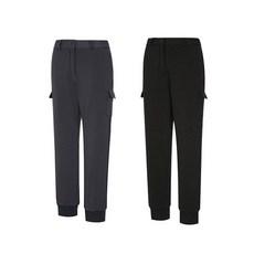 웨스트우드 WESTWOOD 카고디자인과 조거디테일의 여성 다이마루 본딩 조거 오비 팬츠 WM4WTPL528