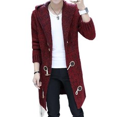 남성 스웨터 도톰 스웨터 캐주얼 롱 니트 가디건 루즈핏 피션 니트 코트 데일리 가디건 빅사이즈