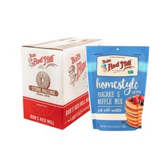 Bob's Red Mill Homestyle Pancake Mix 24-ounce (Pack of 4) Bob's Red Mill 홈스타일 팬케이크 믹스 24온스(4팩), 1개, 680g