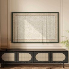 티비 가리개 커버 TV 먼지 보관 덮개 75인치 린넨, 뷰티 80인치(폭 190x높이 110cm)