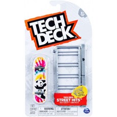 TECH DECK Enjoi Street Hits 스케이트 보드 with Bike Rack, 단일상품