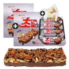 주전부리몰 롯데제과 1+1 초단백질바(12개입) x 2통(+밀크츄 2개), 24개, 40g