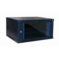 IN-H300B 블랙색상 허브랙 통신랙 W600xD450xH300 6U 바퀴없음 선반1개 냉각팬1개 4구멀티탭1개, 단일옵션