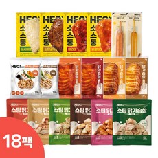 허닭 베스트 닭가슴살 맛보기 패키지, 100g, 18개
