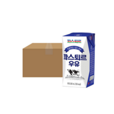 파스퇴르 전용목장 1급A 멸균우유 200ml 20팩, 20개