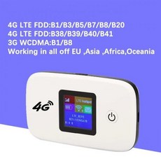 차량용와이파이 자동차 라우터 동글 증폭기 4G 포켓 Lte 휴대용 모뎀 24G 무선 핫스팟 카드 슬롯 포함