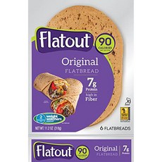 Flatout Wraps Light Original (1 Pack of 6 Flatbreads) 플랫/7683774, 상세내용참조