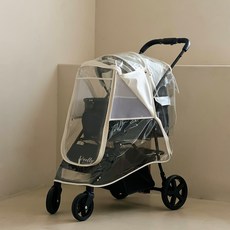 코지코너 강아지유모차 레인커버 매쉬창 반려견 개모차 방풍커버 모기장 커버, Free Size (Black), 1개