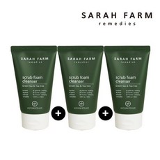 [사라팜] 녹차생잎 스크럽 폼 클렌저 100ml 3종, 상세 설명 참조