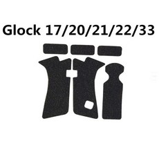 300690 / 미끄럼 방지 고무 질감 그립 랩 테이프 글록 용 17 19 20 21 22 25 26 27 33 43 홀스터 권총 매거진 액세서리, 녹색