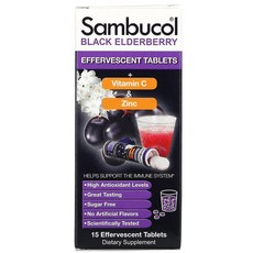 Black Elderberry Vitamin C Zinc 15 Effervescent, 1개