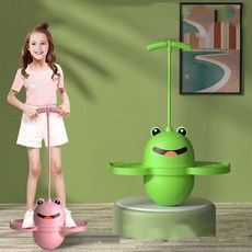 BOONINT 점프 볼 키즈 밸런스 볼 어린이 키크는 운동 스카이점핑 점핑 장난감 콩콩이 개구리 뛰기 장난감 볼 BN120723, 그린
