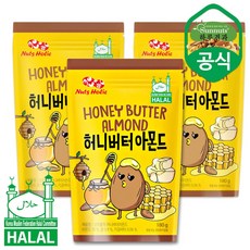 썬넛트 넛츠홀릭 허니버터아몬드 180g X3봉, 1개
