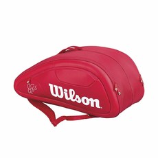 Wilson Federer Tennis Bag Series 12 Racket Hold Red Pink 윌슨 페더러 테니스 가방 시리즈 12라켓 홀드 레드 핑크 분홍색 테니스가방