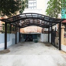 조립식 개인차고지 전원주택주차장 차고하우스 주차장 가정용 차양막 야외 빌라 정원 바이크하, 04 S형 포옹