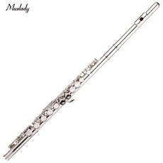 Muslady 16 플루트 폐색 구멍 (구리 - 니켈) C 조정 스틱 천 장갑 스트랩 미니 드라이버 세정 분배, 화려한