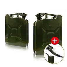 SAFETY OIL TANK 휴대용 기름통 / 일체형 성형 강철 프레임 캠핑 난방 자동차 비상용 보조 연료탱크 오일탱크 기름 위험물질 보관 탱크 연료통, 04_사각기름통10L(자바라포함), 1개