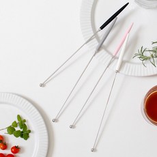 cocooning Eiffel Series 국산 커피 칵테일 고급 머들러 스틱, Satin아이보리, 1개