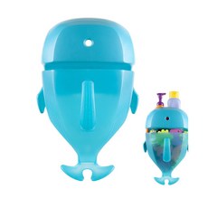 피셔프라이스 분 목욕정리함 고래 Boon B407 Whale Pod Bath Scoop Blue, 1개