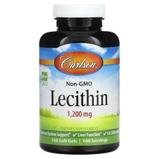 칼슨랩스 레시틴 1200mg 100 소프트젤, 1개, 100정