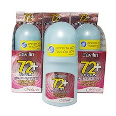 Lavilin 라빌린 데오드란트 롤온 3팩 레드 Pack of 3 Hlavin Deodorant Roll-On (Red) 72 Hours, 1set