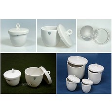 SAMHWA 자재 도가니 세트 15ml에서 300ml까지 6종/ 삼화세라믹 도자기 Porcelain Crucible with Cover