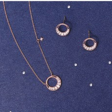 로이드 1st**크리스마스 선물**달빛을 모티브로 제작된 인기템**각각 구매도 가능해요**14K GOLD 골드 목걸이 귀걸이 세트 LNN18127G LPFH2059G 목걸이