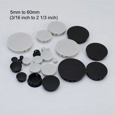 원형 스냅온 나일론 프레스 아웃 엔드 데스크 테이블 파이프 퀵 캡 플라스틱 구멍 플러그 커버 5mm 60mm 12mm 3/16 인치 10 개 30mm