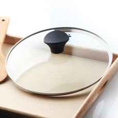 에브리 넘침방지 강화유리 뚜껑 + 심플 노브, 20cm, 1개