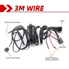 CO LIGHT- Cruved 슬림 LED 바 20 26 32 38 44 50 라이트 바/작업 조명 운전 트럭 UAZ 4wd ATV 자동차 Barr, 06 3M Waterproof Wire, 01 CHINA