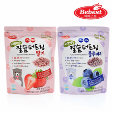 [S]베베스트 처음먹는 칼슘퍼프링 40g 2종, 1개, 처음먹는 칼슘 퍼프링 - 딸기