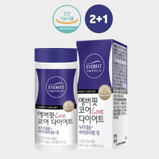 [3+1]체지방 카테킨 녹차 체중조절 내츄럴플러스 에버핏 코어 다이어트 500mg*60정, 3개