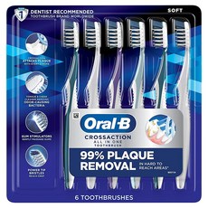 Oral-B 프로 헬시 올인원 소프트 칫솔 6개, 칫솔(6개 팩), 6개