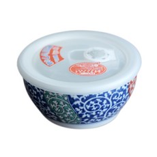 일본 아리타도자기/고밀폐찬통(전자렌지용)/전통도자기 반찬통/완전밀폐/보관일 메모리, 1개, 상세페이지 참조3, 당초