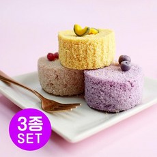 컵 설기 키트 맛 3종 세트 그대로 설기가루 만들기 KIT 떡케이크 쌀가루.쌀이랑놀자, 3어린이세트초코딸기블루