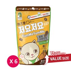 캐츠랑 저요저요 고양이 보양간식, 닭고기, 150g, 6개
