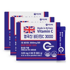  아임힐링 비타민C 3000 영국산100% 100포 x3박스, 303.1g, 3개 