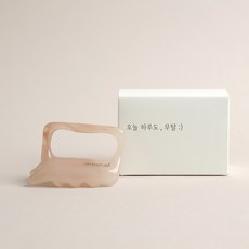 무탈 바디 괄사 두피 페이스 승모근 지압 마사지기, 크림, 1개