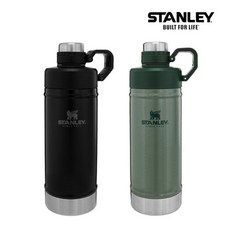 스타벅스스탠리하우스보온병보온병  스탠리 클래식 진공 보냉병 532ml 보온보냉 물병 1개 블랙 