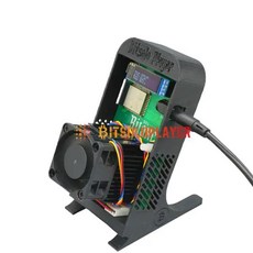 Bitaxe Gamma 601 Asic 칩 비트코인 솔로 채굴기 오픈 소스 BTC 복권 채굴기 전원 공급 장치 스탠드 거치대 포함 1.2TH/S BM1370, 1개, [01] With Black Stand