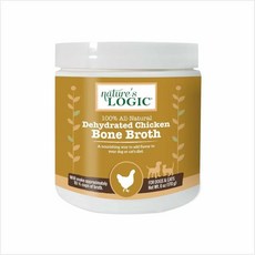 NATURES LOGIC 고양이 파우더 네이처스 로직 탈수 닭 뼈 육수 6온스 Q1705982, Chicken, 170g, 1개