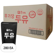 총각네 무가당두유, 190ml, 280개