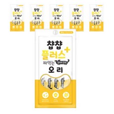 인터펫코리아 챱챱플러스 짜먹는 강아지 유산균 파우치 60g, 오리맛, 5개 - 강아지유산균60g